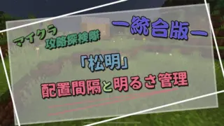 【マイクラ】松明の正しい配置間隔と明るさ管理方法・応用まで【統合版】